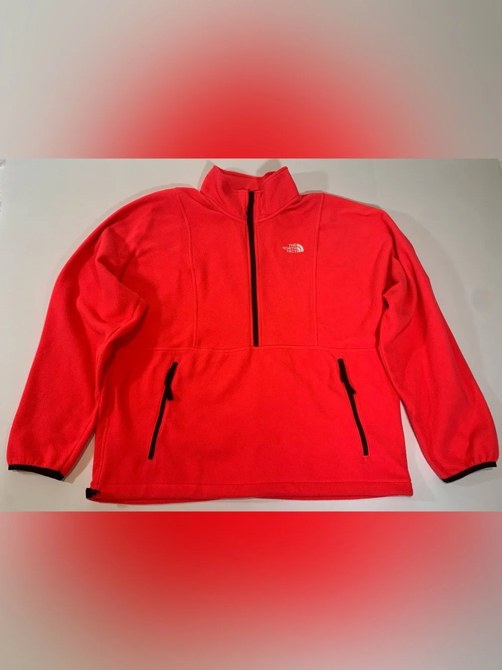 The North Face Coral Fleece Pullover 1/4 Half Zip Jacket Mens L Outdoors